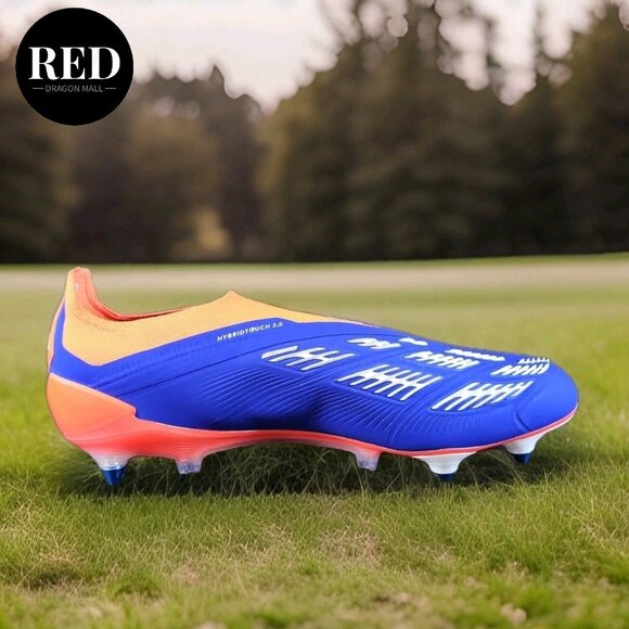 Adidas Predator Elite LL SG  IF6318 Blue Orange Laceless Soccer - Men\'s Sz 11.5 main image 6